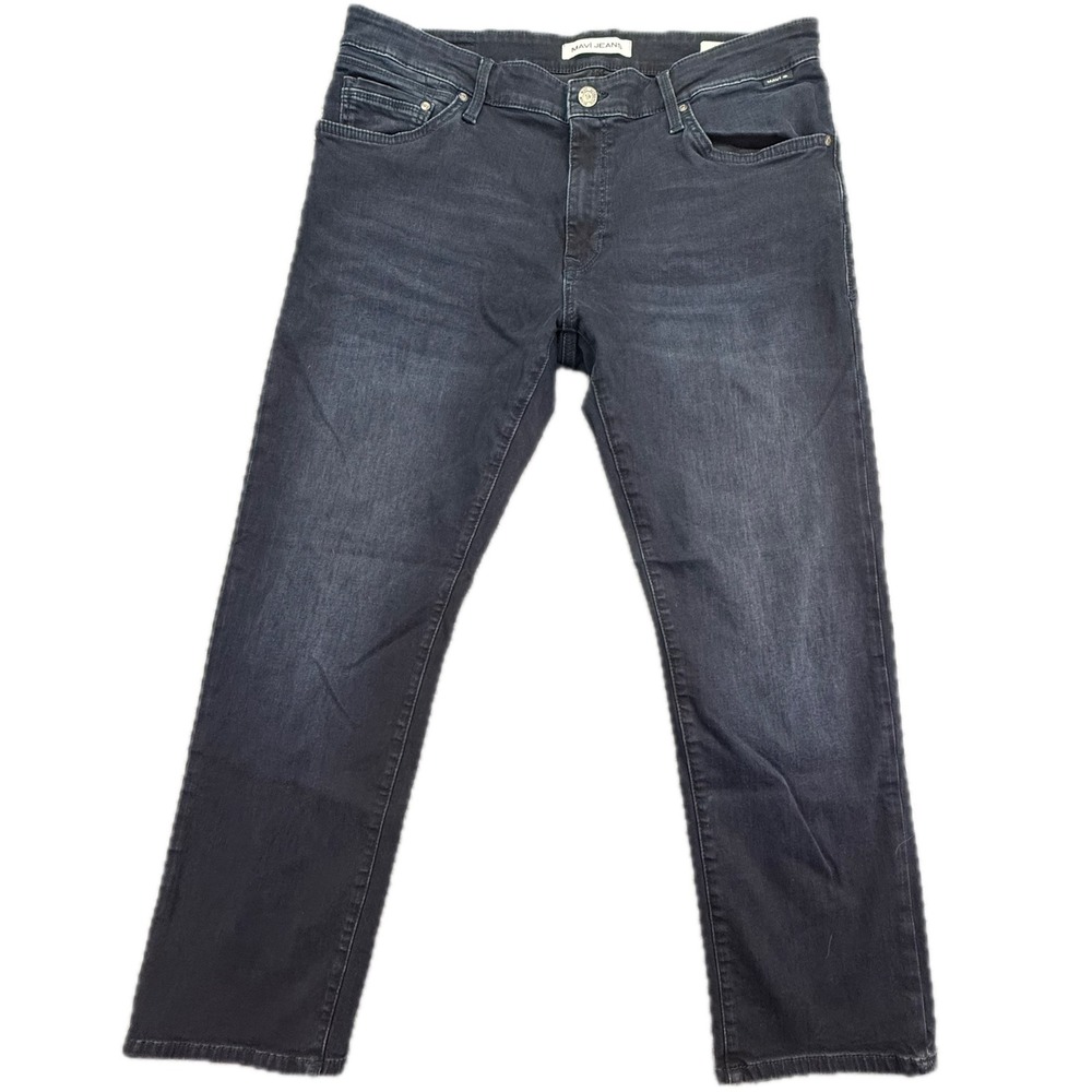 Mavi Zach Straight Leg Jeans Mens 36x30 Dark‎ Wash Blue Denim ASU09335 KD020237